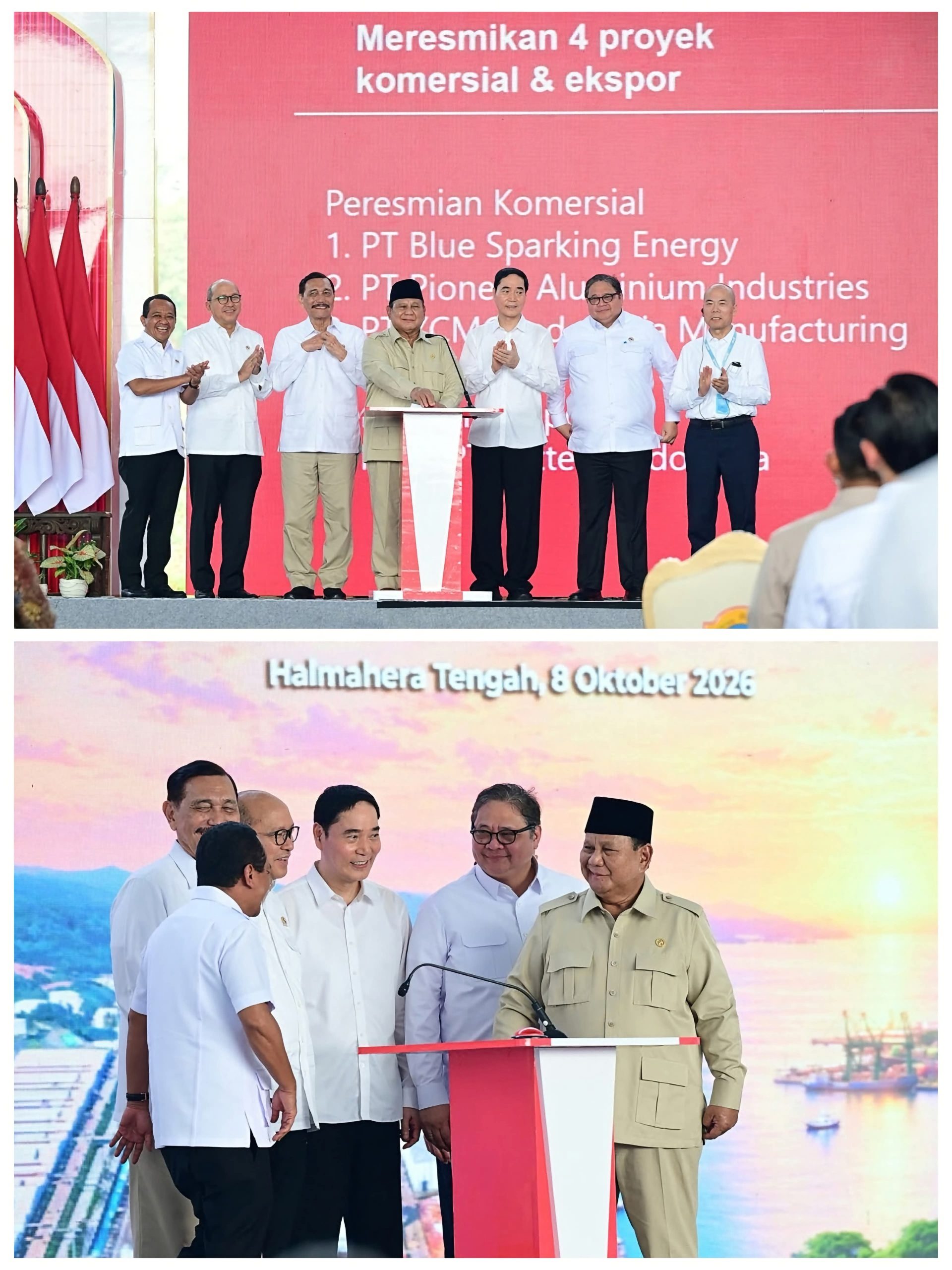 Presiden Prabowo meluncurkan 11 proyek hilirisasi di Maluku Utara
